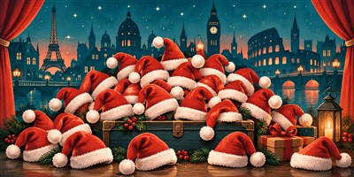 25 Weihnachtsmänner